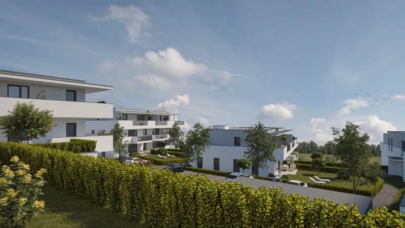 Visualisierung - Wohnhausanlage in Strengberg © Simader GmbH